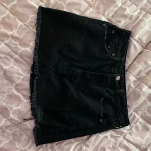 american eagle denim skirt